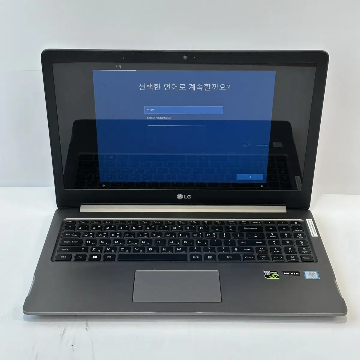 LG 울트라기어 GT 15U780 GTX 1050 256G 게이밍 노트북